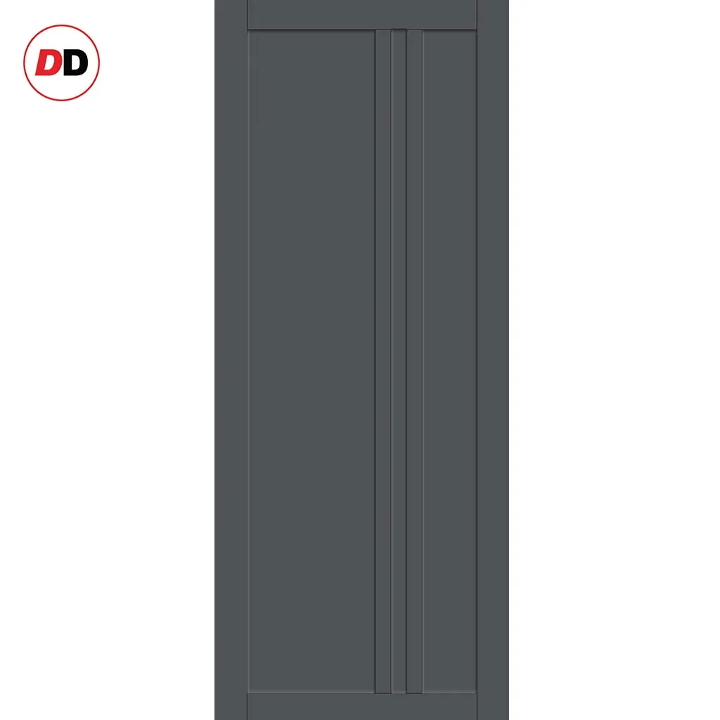 Bespoke Handmade Eco-Urban® Melville 3 Panel Single Absolute Evokit Pocket Door DD6409 - Colour Options