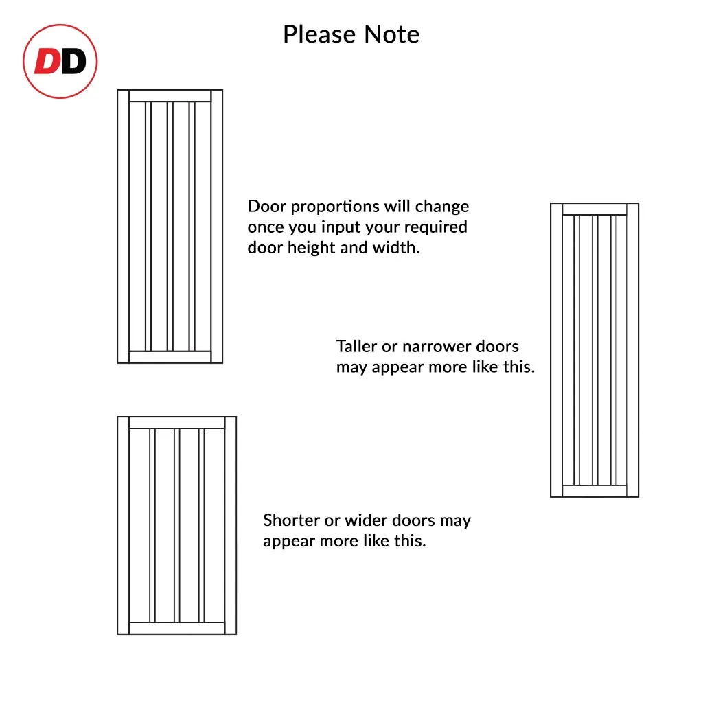 Bespoke Handmade Eco-Urban® Sintra 4 Pane Single Absolute Evokit Pocket Door DD6428SG Frosted Glass - Colour Options