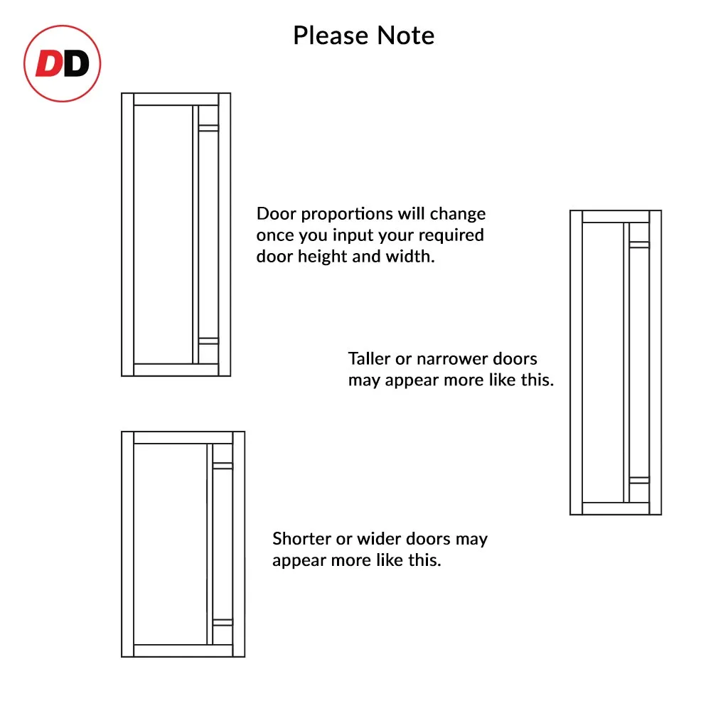 Bespoke Handmade Eco-Urban® Suburban 4 Pane Single Absolute Evokit Pocket Door DD6411G Clear Glass(2 FROSTED CORNER PANES)- Colour Options