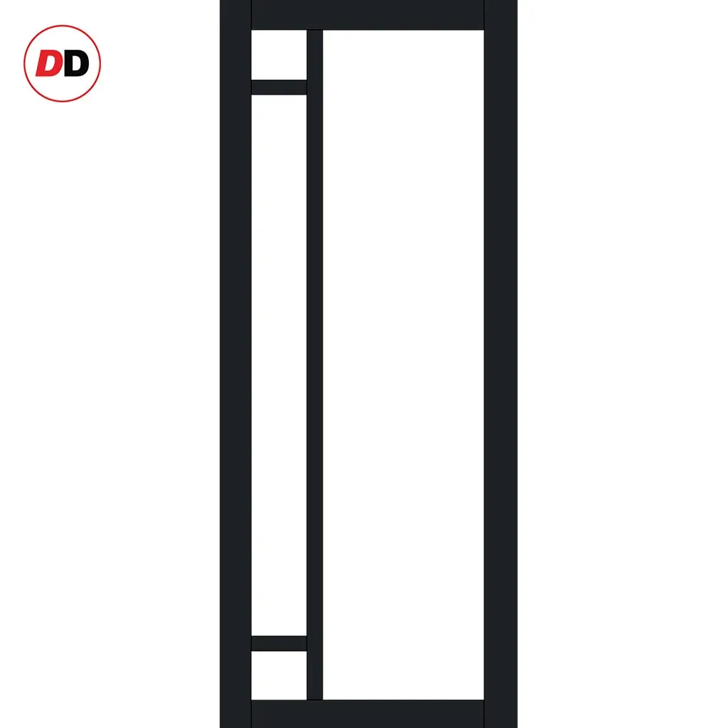 Bespoke Handmade Eco-Urban® Suburban 4 Pane Single Evokit Pocket Door DD6411SG Frosted Glass - Colour Options