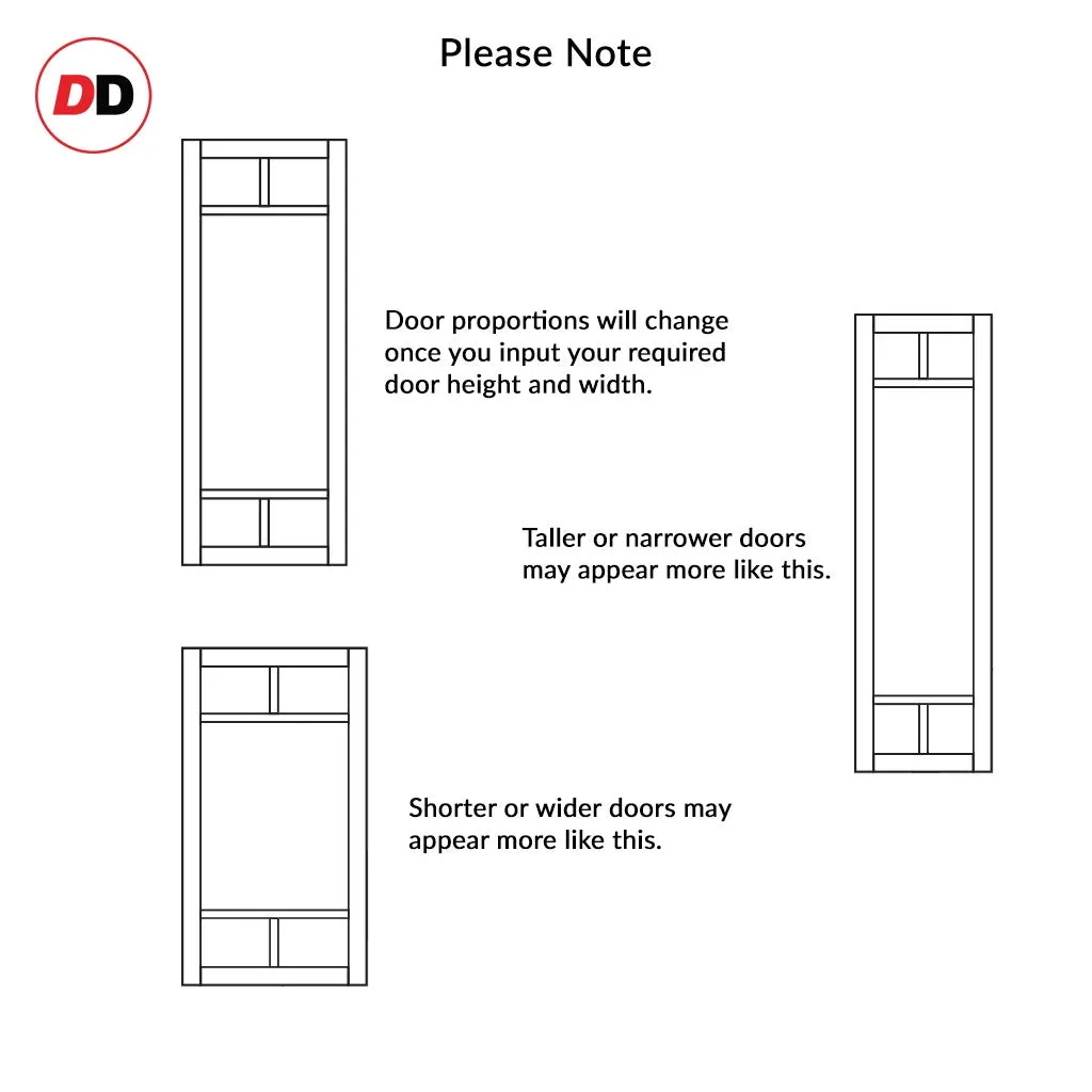 Bespoke Handmade Eco-Urban® Sydney 5 Panel Double Absolute Evokit Pocket Door DD6417 - Colour Options