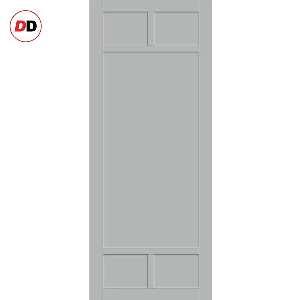 Bespoke Handmade Eco-Urban® Sydney 5 Panel Double Absolute Evokit Pocket Door DD6417 - Colour Options