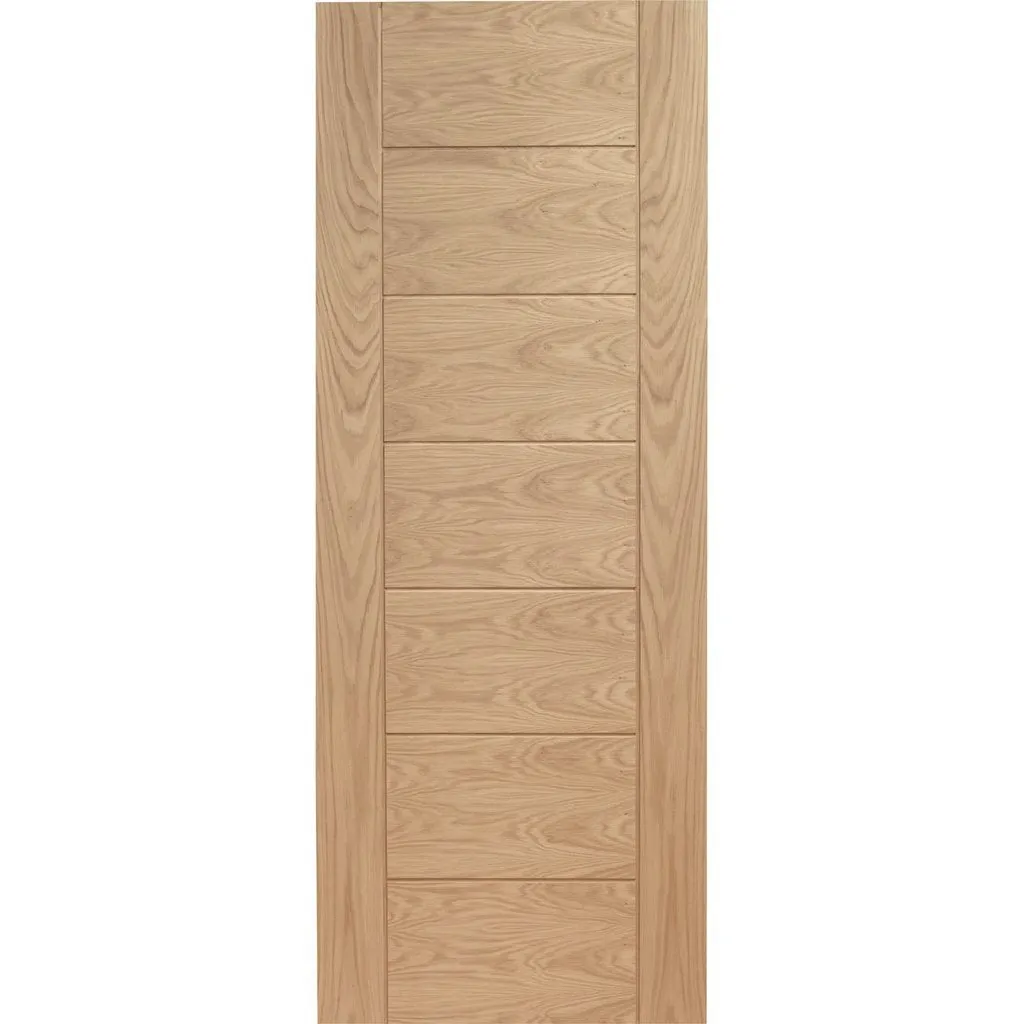 Bespoke Palermo Oak Double Pocket Door - Panel Effect - Prefinished