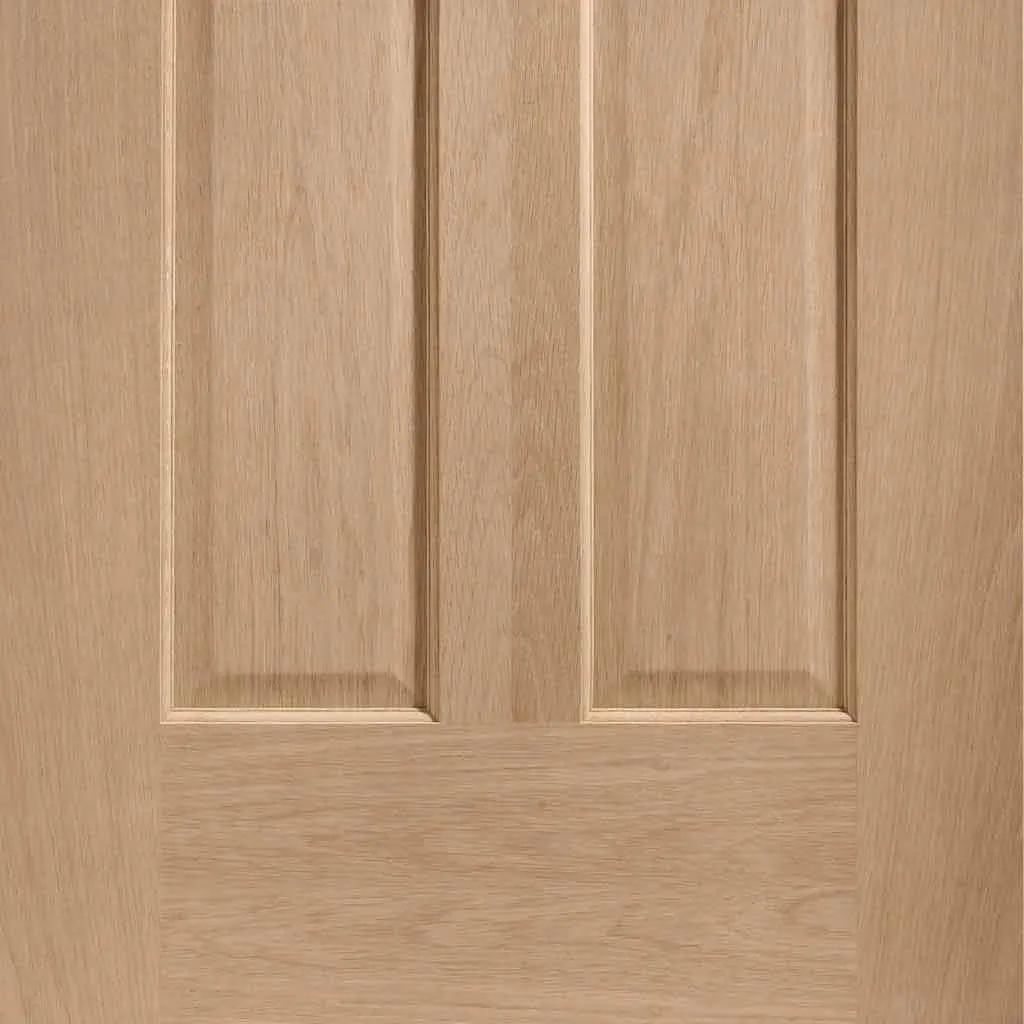 Bespoke Pass-Easi Malton Oak Glazed - 2 Sliding Doors and Frame Kit - Prefinished