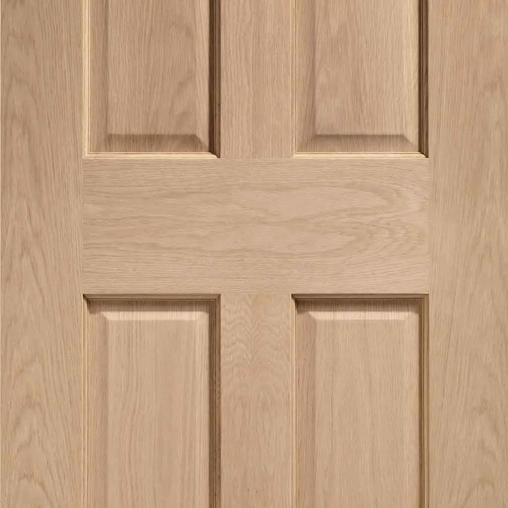 Bespoke Pass-Easi Victorian Oak 4 Panel - 3 Sliding Doors and Frame Kit - Prefinished