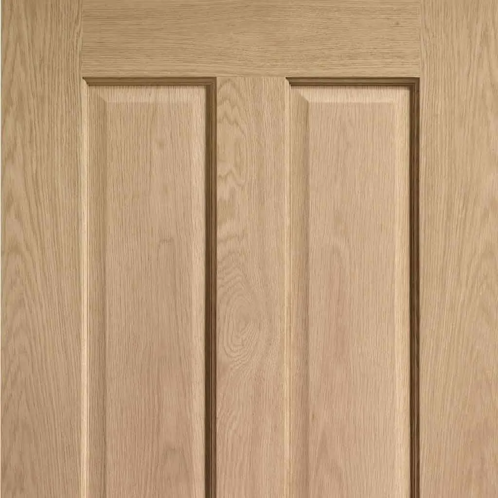 Bespoke Pass-Easi Victorian Oak 4 Panel - 3 Sliding Doors and Frame Kit - Prefinished