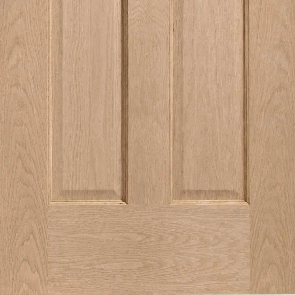 Bespoke Pass-Easi Victorian Oak 4 Panel - 3 Sliding Doors and Frame Kit - Prefinished