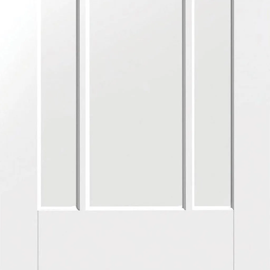 Bespoke Pass-Easi Worcester 3P - 4 Sliding Doors and Frame Kit - White Primed