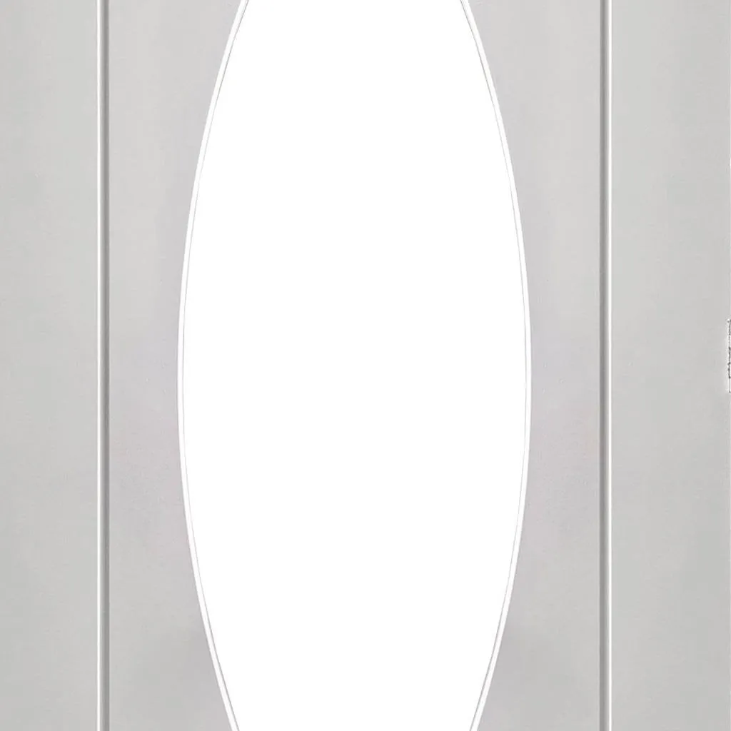 Bespoke Pesaro Glazed 2 Door Maximal Wardrobe and Frame Kit - White Primed - White Primed