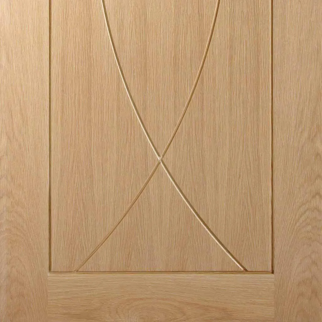 Bespoke Pesaro Oak Flush 3 Door Maximal Wardrobe and Frame Kit - Prefinished