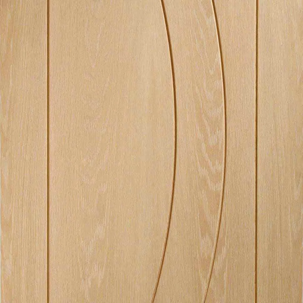 Bespoke Salerno Oak Flush 3 Door Maximal Wardrobe and Frame Kit - Prefinished