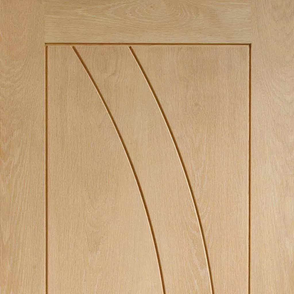 Bespoke Salerno Oak Flush 3 Door Maximal Wardrobe and Frame Kit - Prefinished