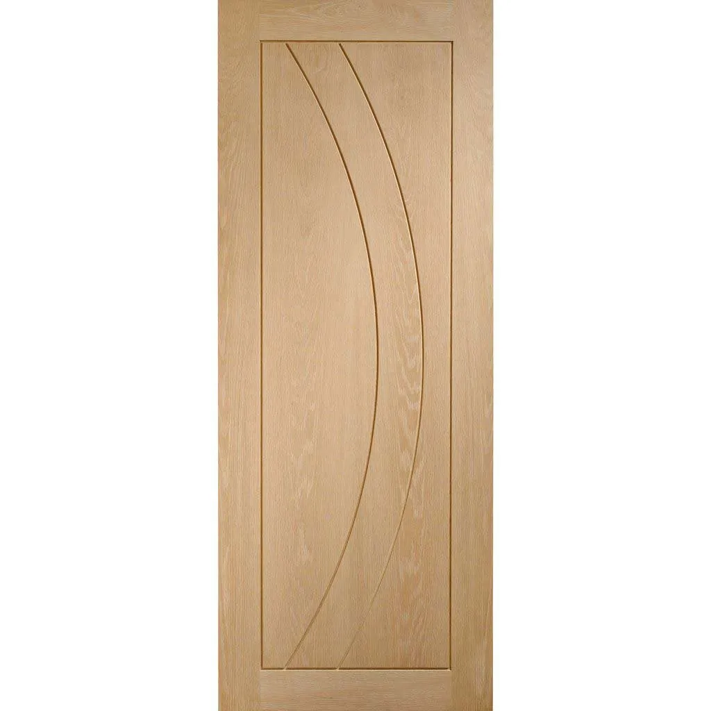 Bespoke Salerno Oak Flush 3 Door Maximal Wardrobe and Frame Kit - Prefinished