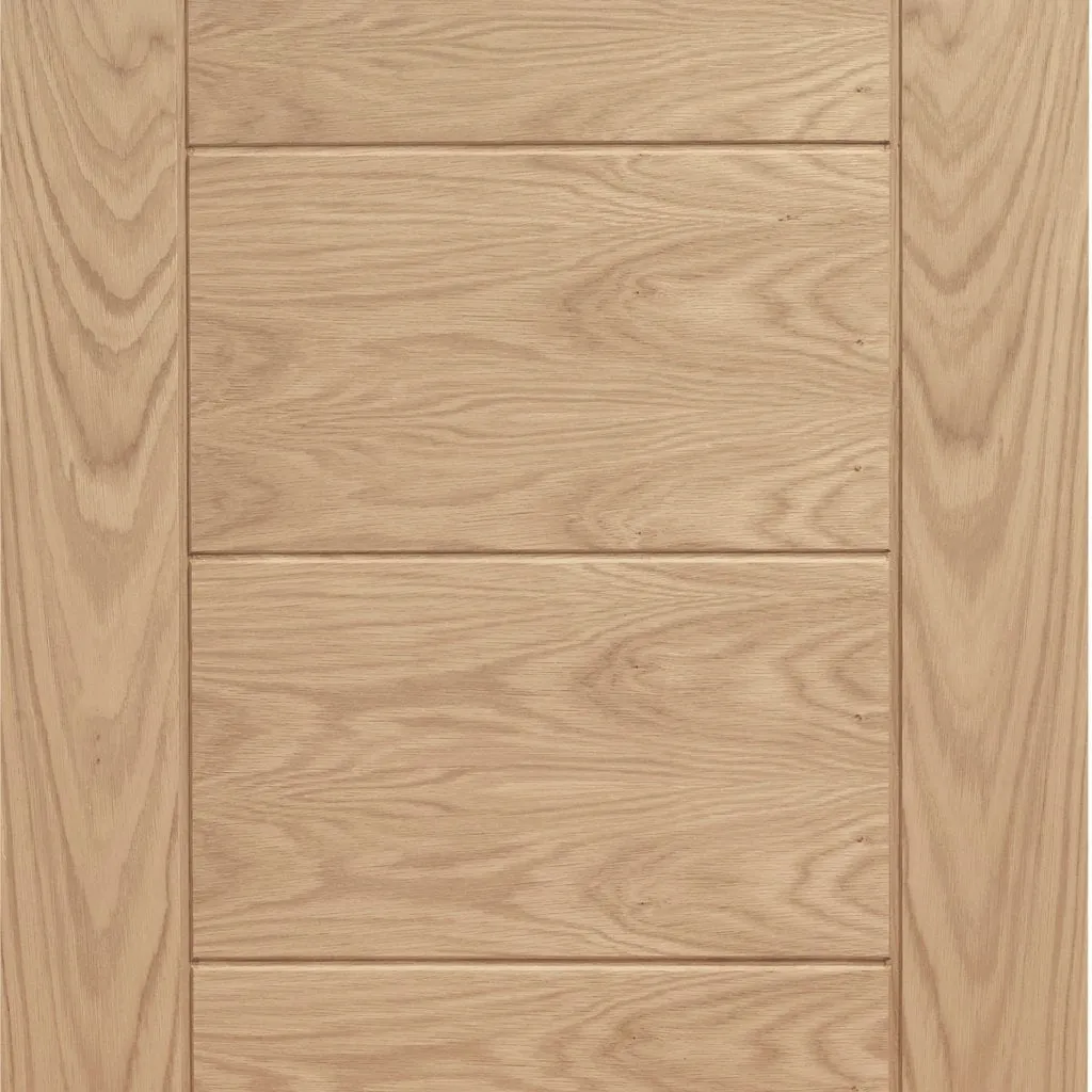 Bespoke Thrufold Palermo Flush Oak Folding 2 0 Door - Panel Effect