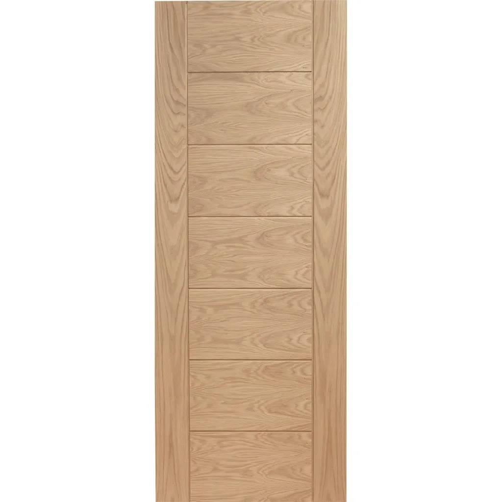 Bespoke Thrufold Palermo Flush Oak Folding 2 0 Door - Panel Effect