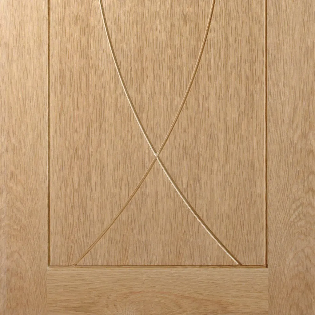 Bespoke Thrufold Pesaro Oak Flush Folding 3 1 Door - Prefinished