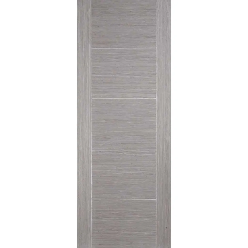 Bespoke Thruslide Surface Light Grey Vancouver Door - Prefinished Sliding Double Door and Track Kit