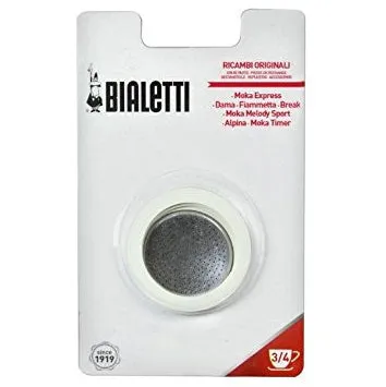 Bialetti Moka Express – 3 and 4 Cup Replacement Gasket/Filter