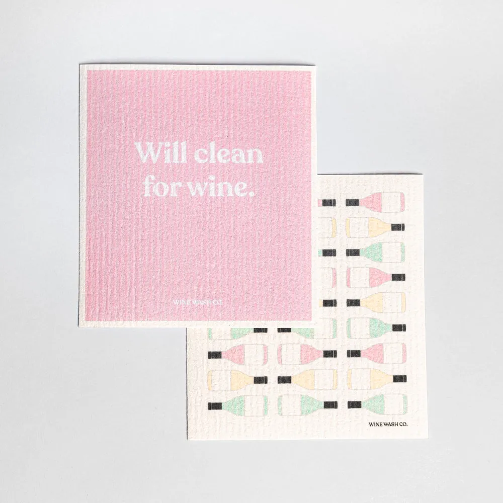 Biodegradable Dish Cloths – Pink Set