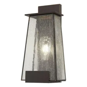 Bistro Dawn 14 in. Outdoor Wall Lantern Bronze Finish