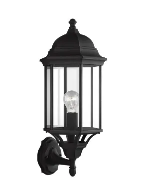 Black Classic Outdoor Large 1 Light Uplig