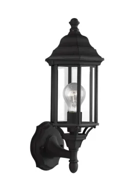 Black Classic Outdoor Small 1 Light Uplig