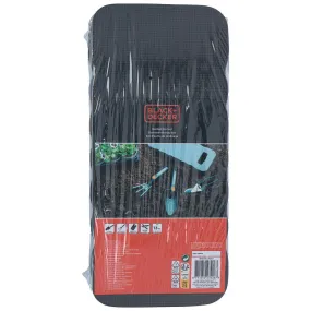 Black   Decker Garden Tool Set with Kneeling Pad | 4 Piece Set