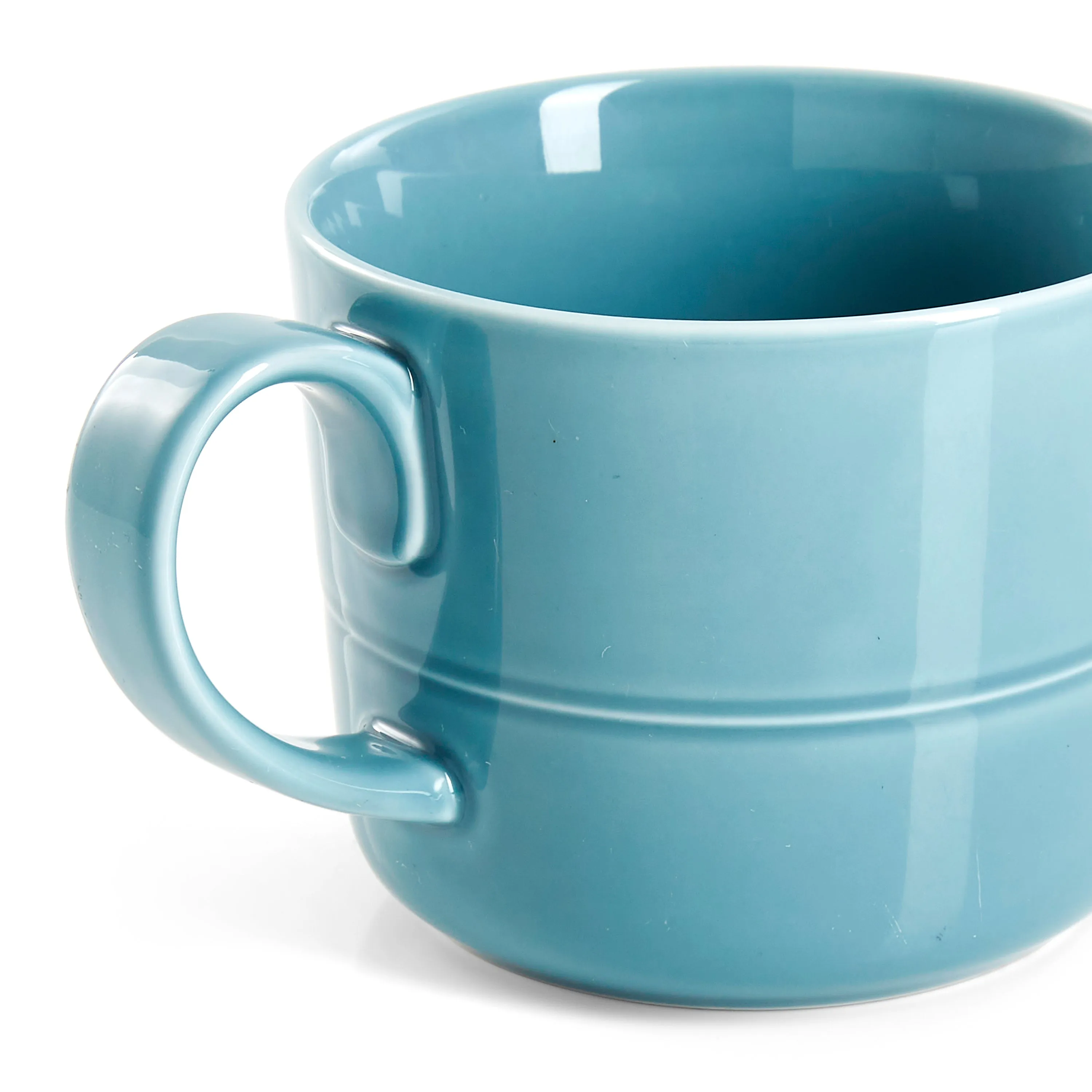 Blue Glazed Ceramic Mug