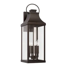 Bradford 4-Light Outdoor Wall Lantern in Oiled Bronze