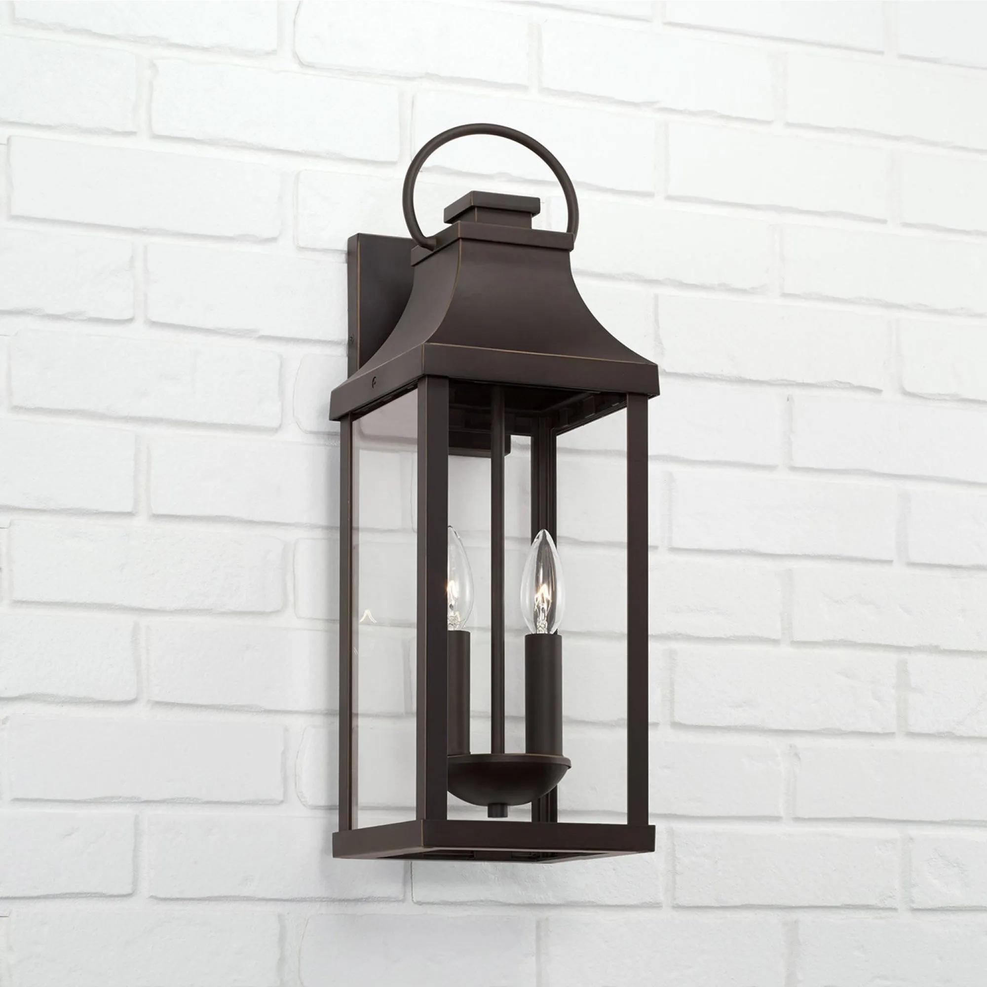 Bradford Coastal Outdoor Wall Lantern - 20.75" Oiled Bronze