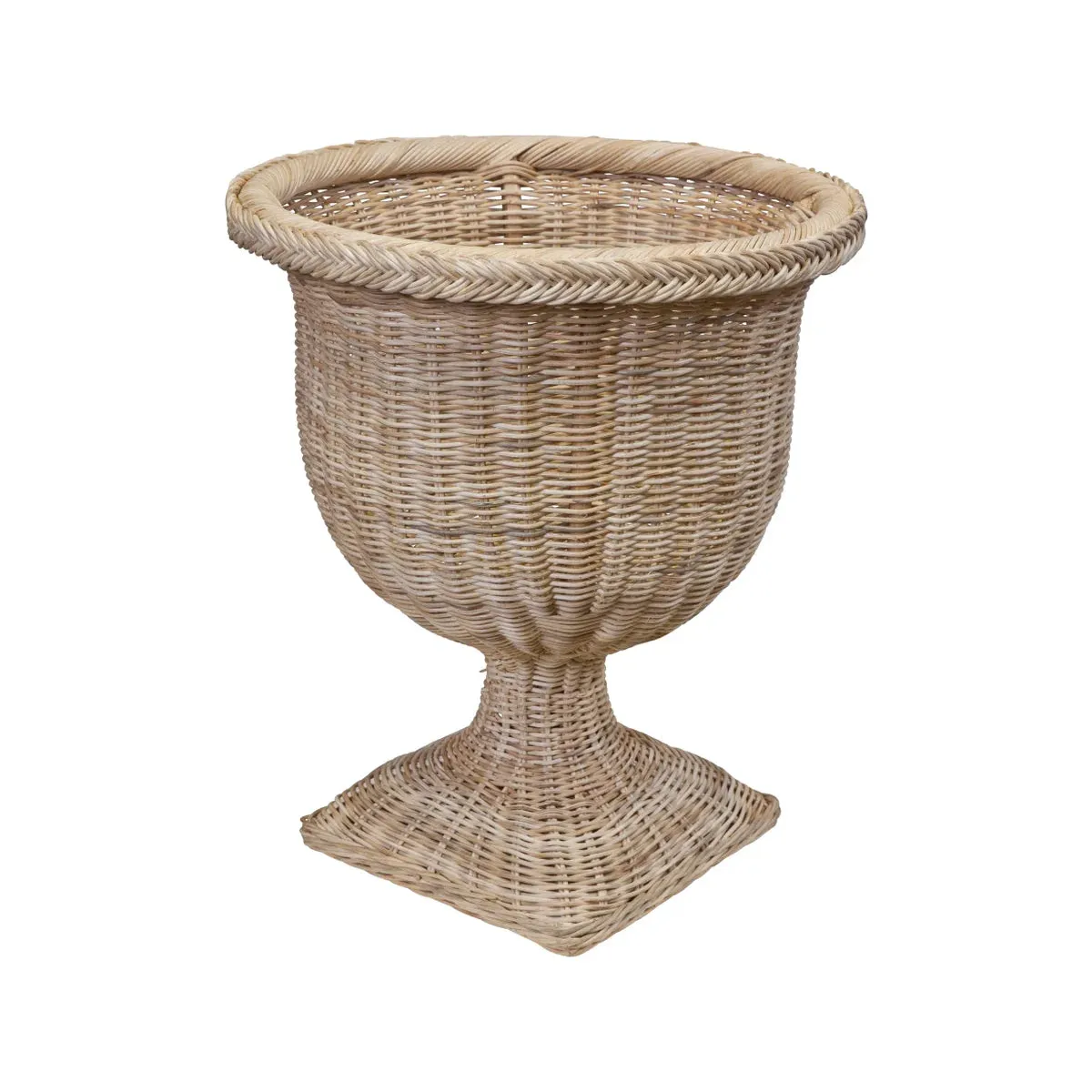 Braided Square Base Urn