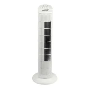 Brentwood Kool Zone F-30TW 3-Speed 30” Oscillating Tower Fan, White