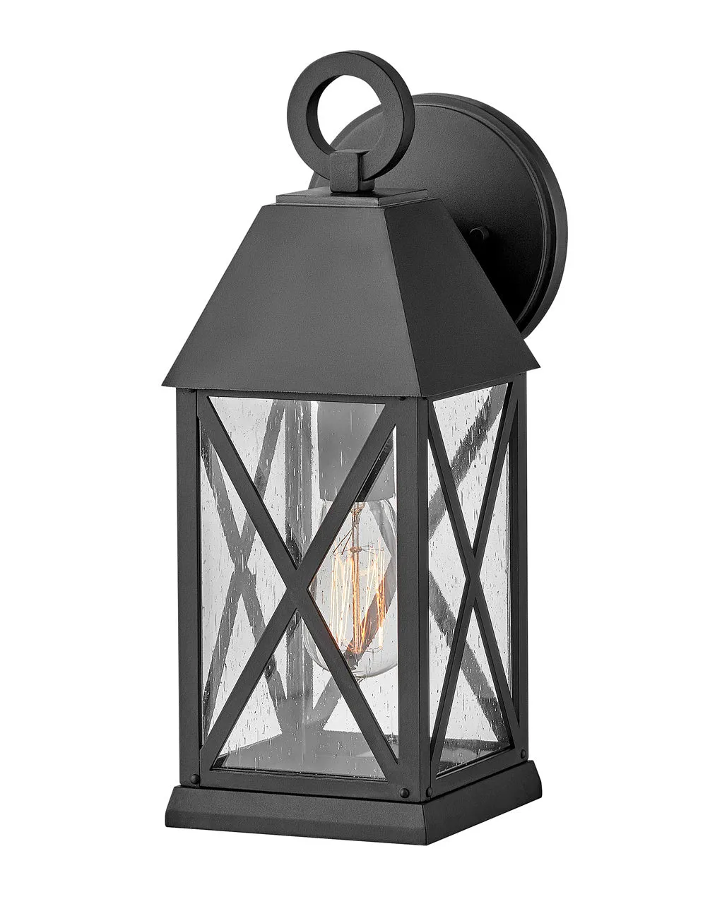 Briar One Light Wall Mount in Museum Black