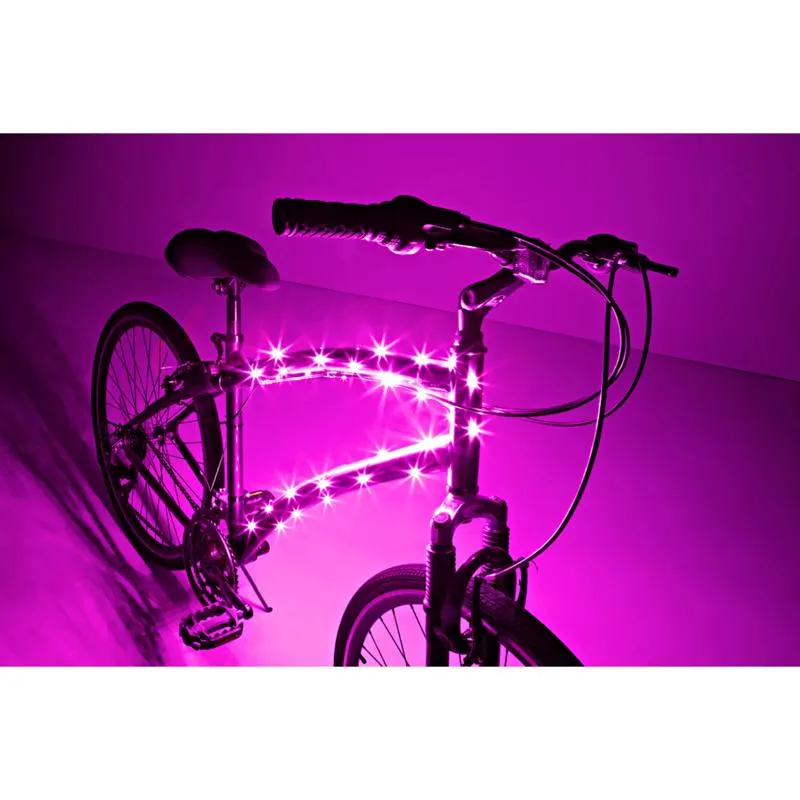 Brightz Cosmic Brightz Pink LED Bicycle Light Kit ABS Plastics 1 pk