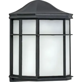 Bristol 10 in. LED Outdoor Wall Light 5000K Black Finish