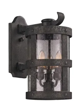 Bronze Outdoor 3 Light Wall Lantern