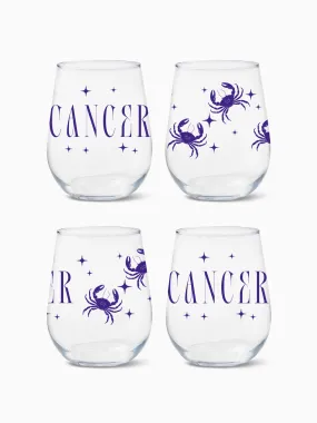 Cancer - RESERVE 16oz Stemless Wine Tritan™ Copolyester Glass