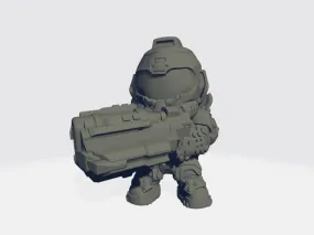 Capsule Chibi - Doomed Marine (BFG)