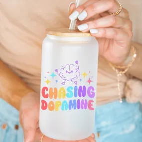 Chasing Dopamine Positive Self Esteem Glass Cup