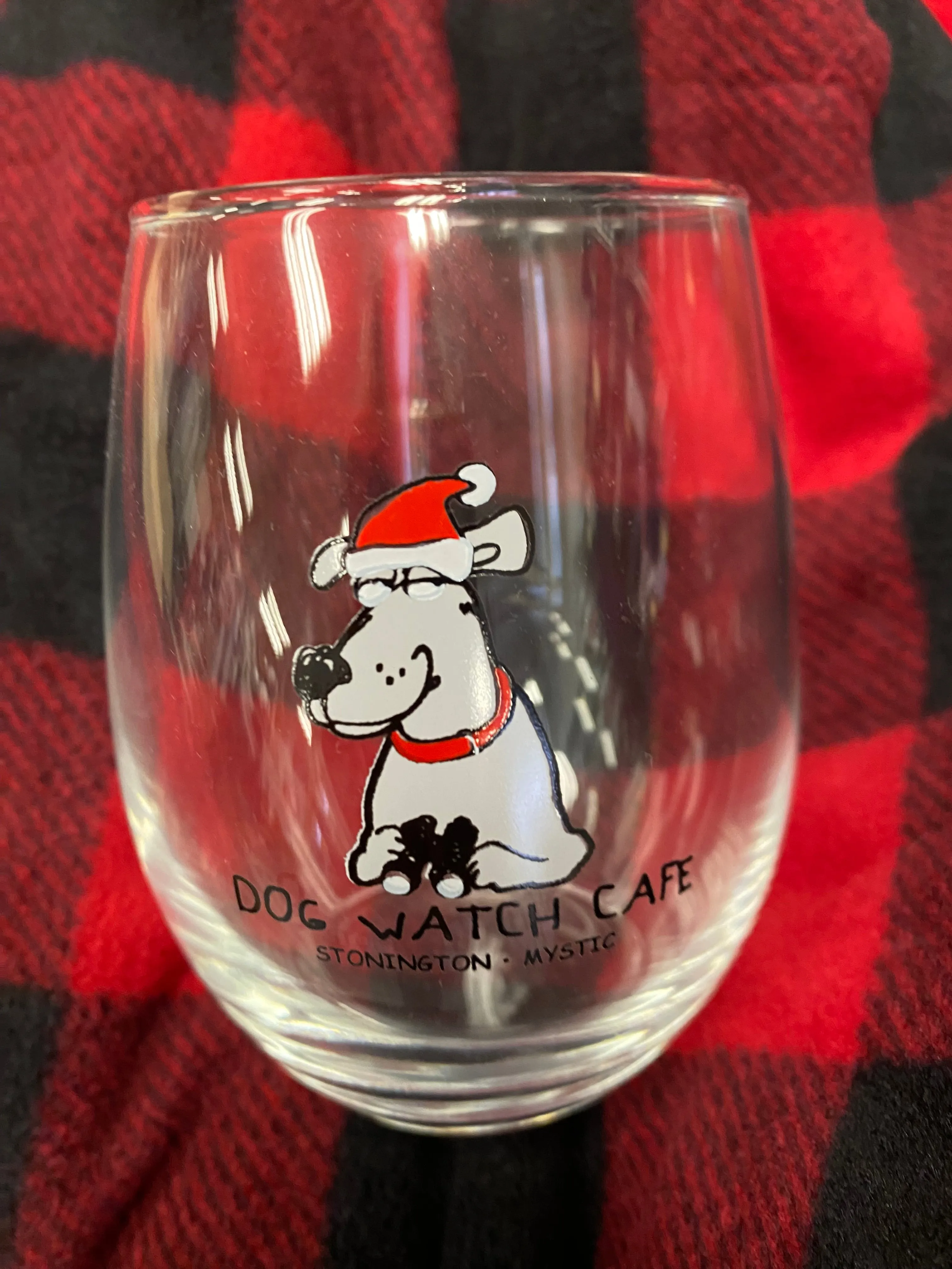 Christmas Wine Glass