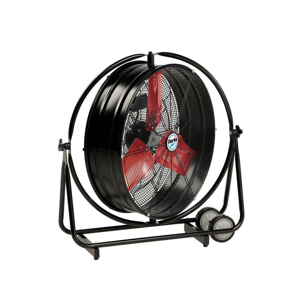 Clarke CAM24R commercial Fan 24" High Output 3-speed Orbital Drum Fan, 230V