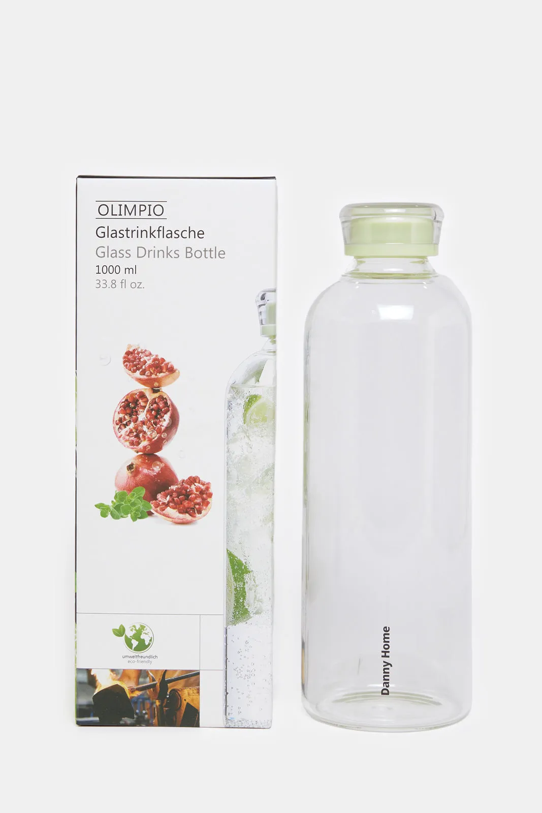 Clear Borosilicate Glass Bottle (1000ml)