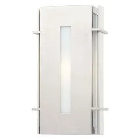 Colva 12 in. Outdoor Wall Lantern Brushed Steel Finish