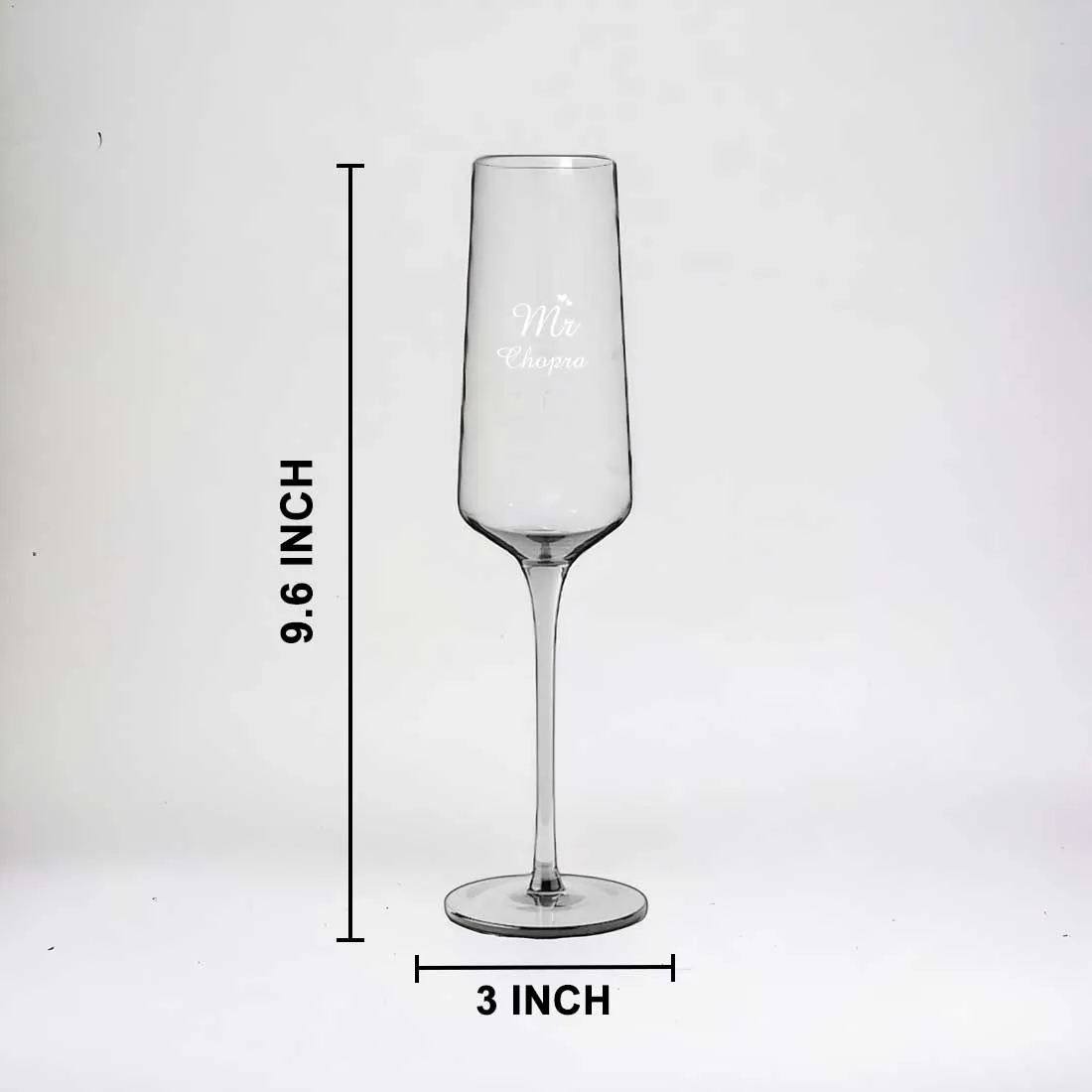 Custom Champagne Glasses for Couple - Engraved Premium Champagne Flutes Mr & Mrs