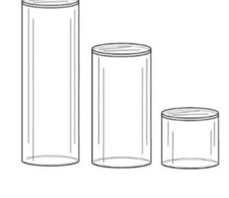 Cylinder Acrylic Stand 28” tall plinth