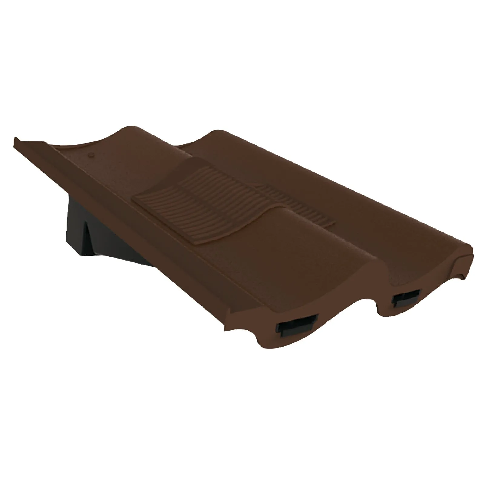 Dark Brown Double Pantile Roof Tile Vent & Adapter for Marley Redland Sandtoft