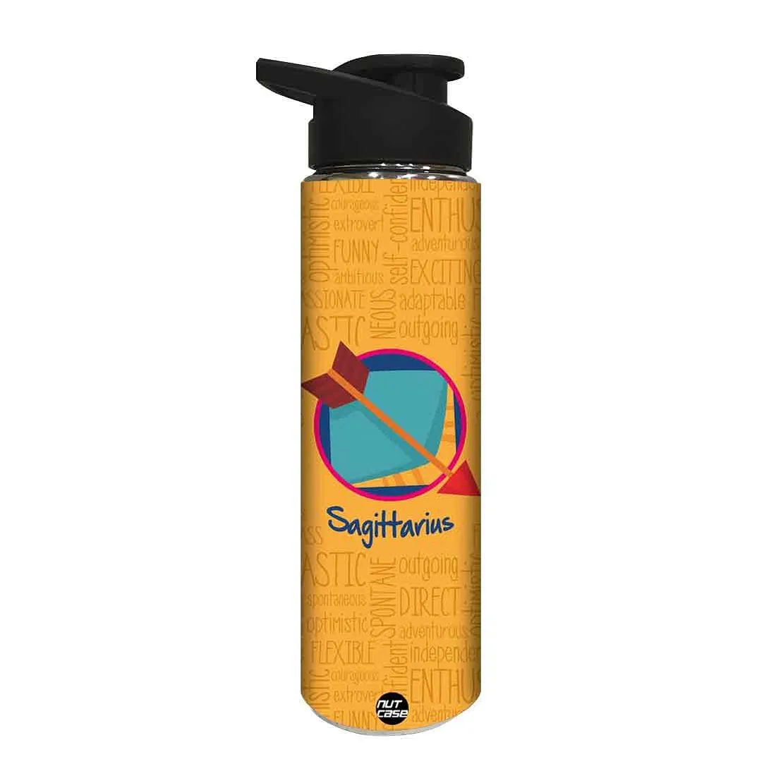 Designer Stainless Steel Water Bottle -  Sagittarius Zodiac Signs