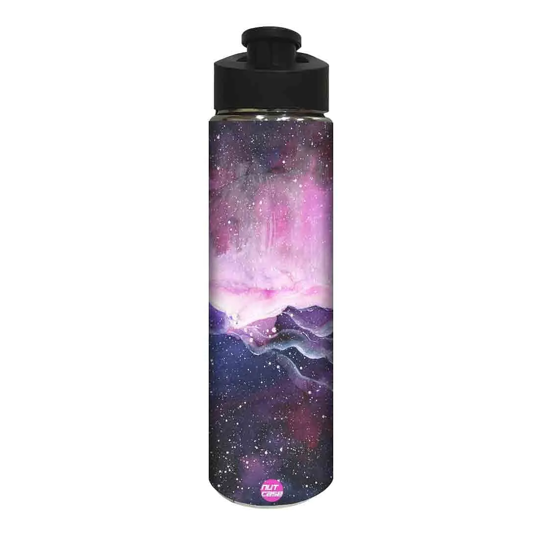 Designer Stainless Steel Water Bottle -  Space Colorful Watercolor