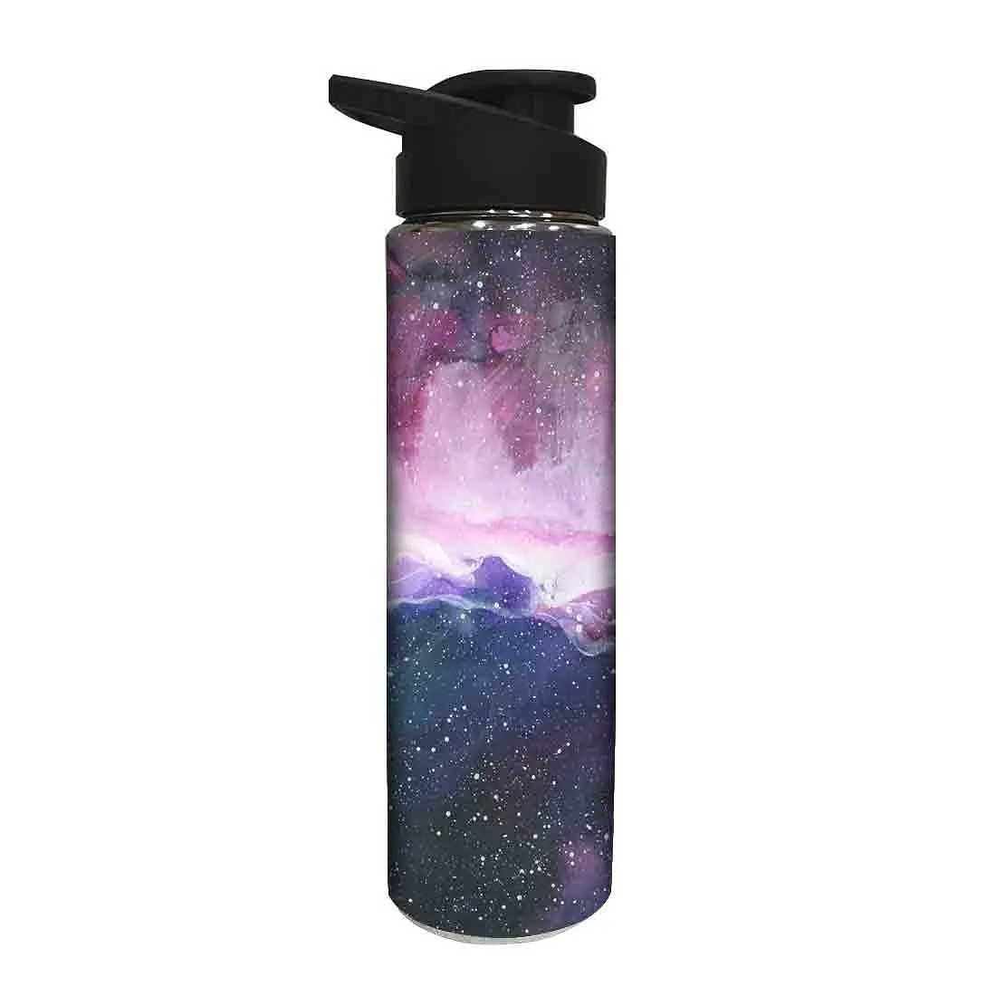 Designer Stainless Steel Water Bottle -  Space Colorful Watercolor