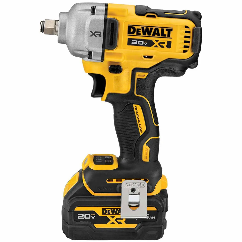 DeWalt DCF891GP2 20V MAX* XR 1/2 in. Mid-Range Impact Wrench with Hog Ring Anvil and Oil-Resistant Batteries Kit